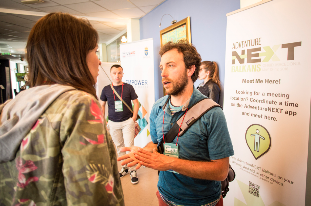 Pre-event networking and meeting scheduling have kicked into high gear for AdventureNEXT. Photo by Lukasz Warzecha.