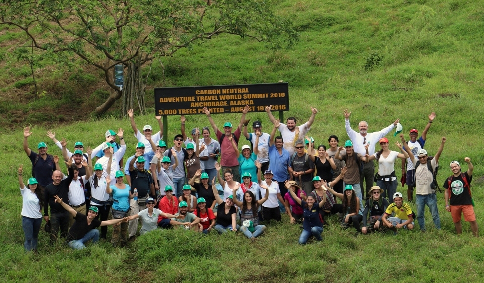 Approximately 350 volunteers helped plant trees in Costa Rica in 2016 to offset the Summit's carbon footprint. 